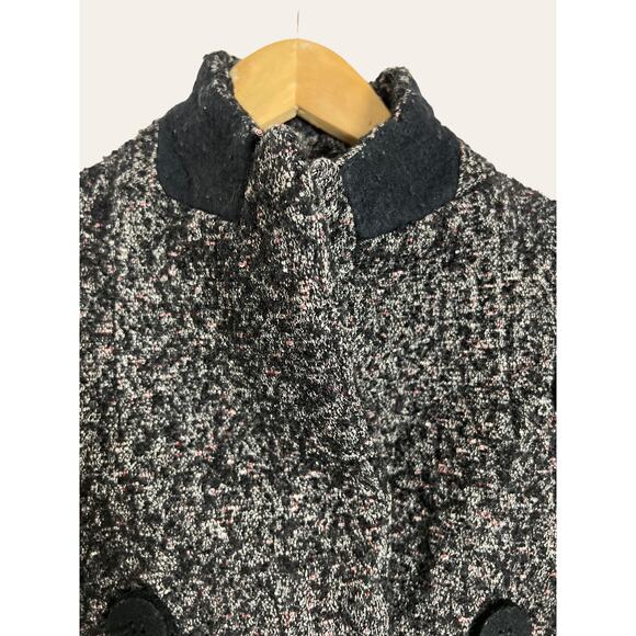 Derek Lam Alpaca Wool Peak Lapel Marled Bouclè Blazer Size 0 - Picture 3 of 8